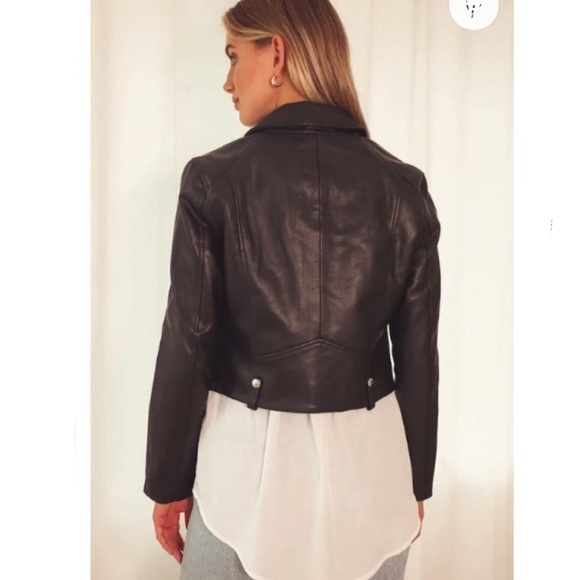 BLANKNYC Over the Moon Black Vegan Moto Jacket - Picture 2 of 13